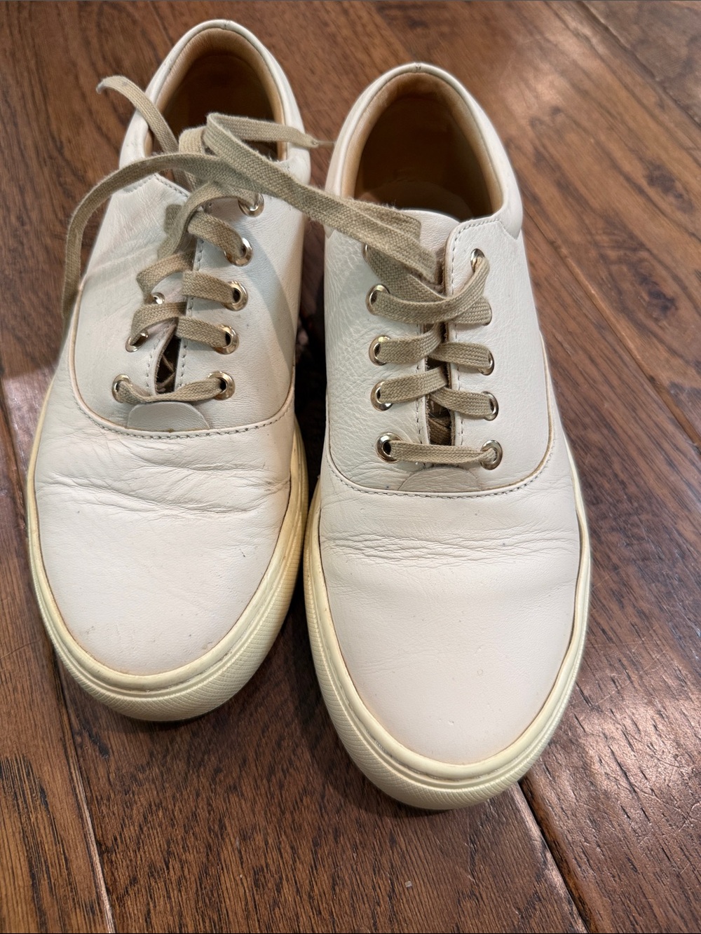 Nisolo Tennis Shoes, size 6.5 in Bone